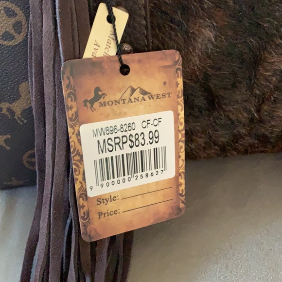 Montana west cowhide fringe purse NWT - Picture 3 of 8